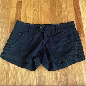 Juniors black shorts